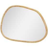 Wandspiegel Vintage 70x50cm Massivholz natur