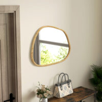 Wandspiegel Vintage 70x50cm Massivholz natur