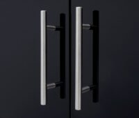Waschbecken mit Unterschrank Hochglanz 90cm schwarz