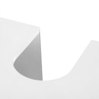 Waschbeckenunterschrank im Landhausstil mit 60x30x60 cm in Weiß.