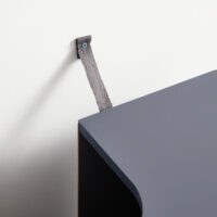 Waschbeckenunterschrank in Vintage Grau mit 60x30x60 cm, stilvolle Optik.