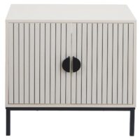 Waschbeckenunterschrank Badschrank 2 Türen 62x63x35cm Holzoptik beige