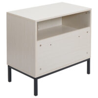 Waschbeckenunterschrank Badschrank 2 Türen 62x63x35cm Holzoptik beige