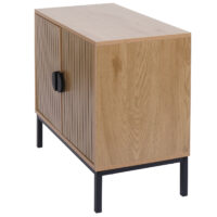 Waschbeckenunterschrank Badschrank 2 Türen 62x63x35cm Holzoptik natur