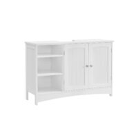 Waschbeckenunterschrank mit zwei Türen und Ablagen für mehr Ordnung im Badezimmer.