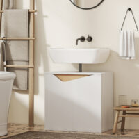 Waschbeckenunterschrank mit Soft-Close für Badezimmer weiss