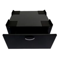 Waschmaschinenunterschrank Podest mit Schublade 33x61x52cm schwarz