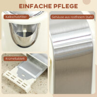 Wasserkocher und 4-Scheiben-Toaster Set 1,7L 2200W 7 Stufen