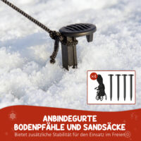 Weihnachtsfigur aufblasbar mit LED für innen und aussen