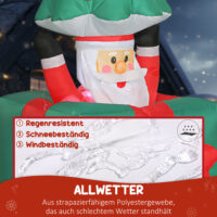 Weihnachtsfigur aufblasbar mit LED für innen und aussen