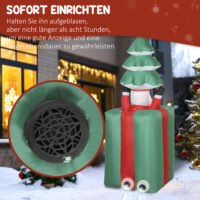 Weihnachtsfigur aufblasbar mit LED für innen und aussen