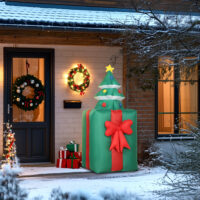 Weihnachtsfigur aufblasbar mit LED für innen und aussen