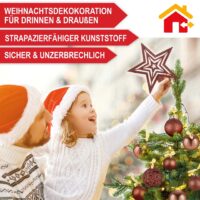 Weihnachtskugeln Festiva 128-teilig in Braun