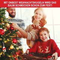 Weihnachtskugeln Festiva 128-teilig in Grün
