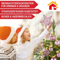 Weihnachtskugeln Festiva 128-teilig in Pink