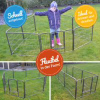 Welpenauslauf SafeRun M sicherer Laufstall für Hunde und Welpen