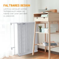 Welpenauslauf klappbar modular für innen aus Stahl weiss