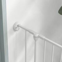 Welpenauslauf klappbar modular für innen aus Stahl weiss