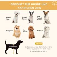 Bunter 6-teiliger Welpenlaufstall aus Metall, 60cm hoch.