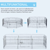 Welpenlaufstall Freilaufgehege für Haustiere drinnen und draussen