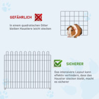 Welpenlaufstall Freilaufgehege für Haustiere drinnen und draussen