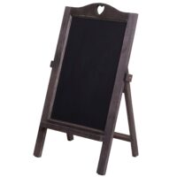Werbetafel Aufsteller Kreidetafel 66x37x27cm Shabby-Look Vintage grau-braun