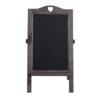 Werbetafel Aufsteller Kreidetafel 66x37x27cm Shabby-Look Vintage grau-braun