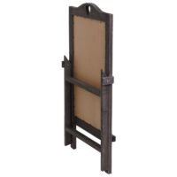 Werbetafel Aufsteller Kreidetafel 66x37x27cm Shabby-Look Vintage grau-braun