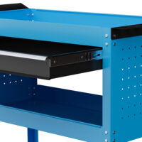 Werkzeugkoffer Werkzeugbox fahrbar mit Rollen 3 Etagen
