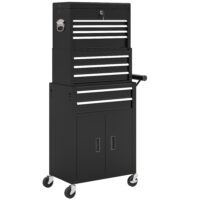 Werkzeugschrank rollbar abschliessbar mit 9 Schubladen aus Stahl