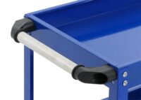 Werkzeugwagen Rollwagen Transportwagen 3 Ladeflächen 73x73x36cm Stahl blau