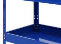 Werkzeugwagen Rollwagen Transportwagen 3 Ladeflächen 73x73x36cm Stahl blau