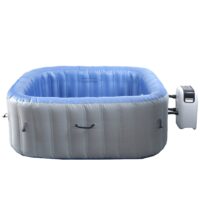 Aufblasbarer Whirlpool eckig für 5 Personen 180 cm beheizbar