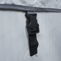 Aufblasbarer Whirlpool eckig für 6 Personen 198 cm grau-blau