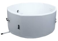 Aufblasbarer Whirlpool rund für 4 Personen Ø150 cm grau-weiß