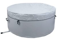 Aufblasbarer Whirlpool rund für 4 Personen Ø150 cm grau-weiß