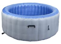 Aufblasbarer Whirlpool rund für 4 Personen Ø180 cm grau-blau