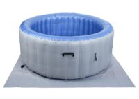 Aufblasbarer Whirlpool rund für 4 Personen Ø180 cm grau-blau