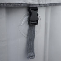 Aufblasbarer Whirlpool rund für 4 Personen Ø180 cm grau-weiß