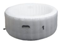 Aufblasbarer Whirlpool rund für 4 Personen Ø180 cm grau-weiß
