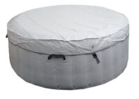 Aufblasbarer Whirlpool rund für 4 Personen Ø180 cm grau-weiß