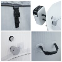 Aufblasbarer Whirlpool rund für 5 Personen Ø180 cm beheizbar