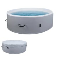 Aufblasbarer Whirlpool rund für 5 Personen Ø180 cm grau-weiß
