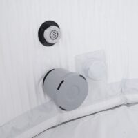 Aufblasbarer Whirlpool rund für 5 Personen Ø180 cm grau-weiß