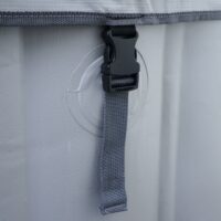 Aufblasbarer Whirlpool rund für 5 Personen Ø198 cm grau-blau