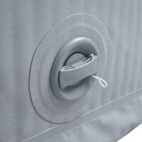 Aufblasbarer Whirlpool rund für 5 Personen beheizbar grau-blau
