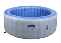 Aufblasbarer Whirlpool rund für 5 Personen beheizbar grau-blau