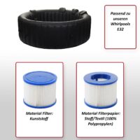 Whirlpool Wasserfilter Ersatzkartusche 4er Set Lamellenfilter