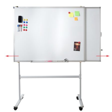 Whiteboard Magnettafel mobil rollbar mit Zubehör 167x186cm