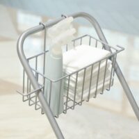 Wischeimer rollbar mit Metallgriff für Reinigung gelb